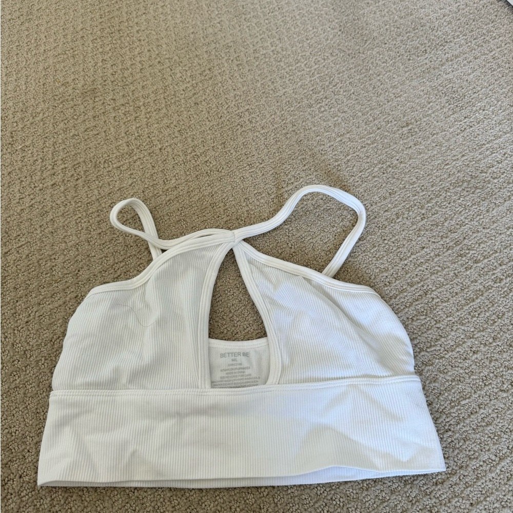 Better Be White Strappy Bra